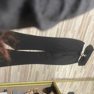 Bootcut leggings with a cute tube top